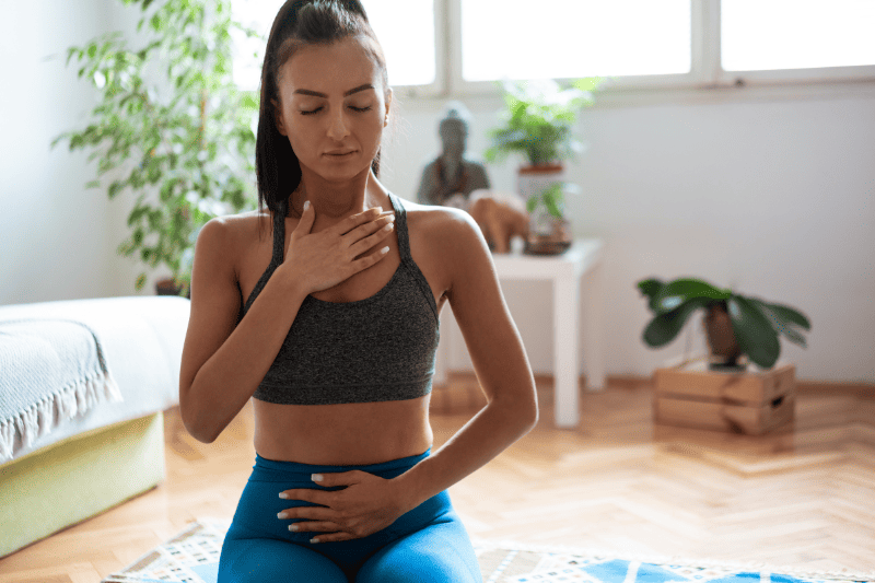 You can practice your breathing exercises from anywhere.