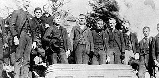 emma crawford's coffin from 1891