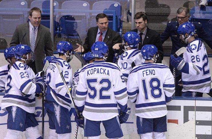 AFA hockey Coach Frank Serratore