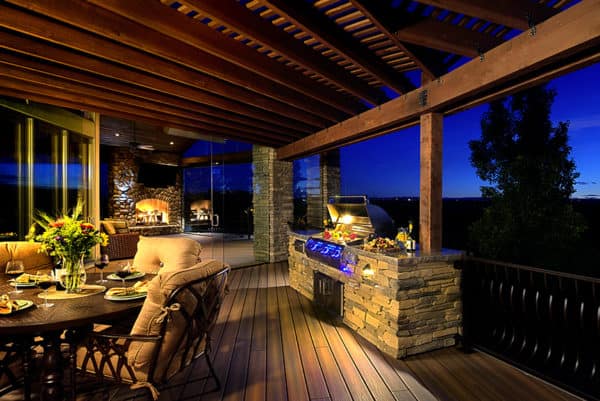 outdoor living grill and deck