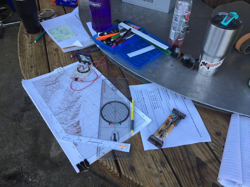 map and compass for rebelle rally