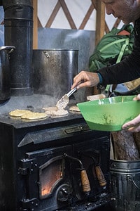 pancakes on a hut trip