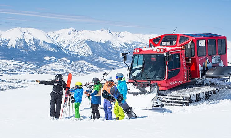 cat skiing keystone