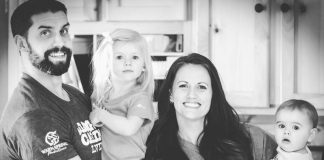 Gerszewski family log cabin living