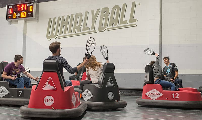 fun activities whirlyball carts and game