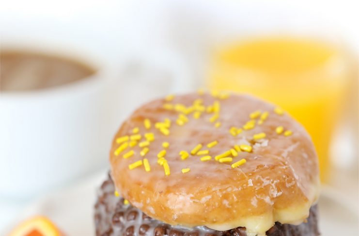 The Burger Donut at Horseshoe Donuts in Monument