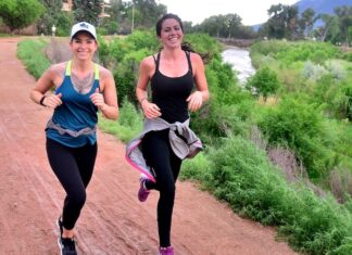 5 Great Running Clubs and Group Runs in Colorado Springs Two girls run in Jack Quinn's Running Club Tuesday