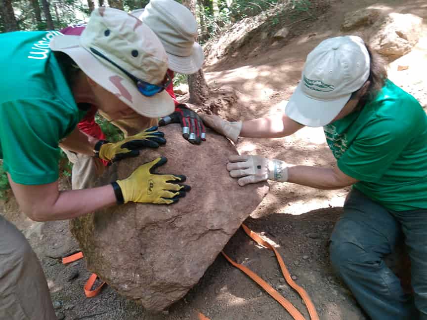 Friends of the Peak trailwork.