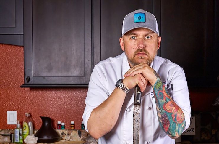 Butcher Jason Nauert of Beasts and Brews in kitchen.