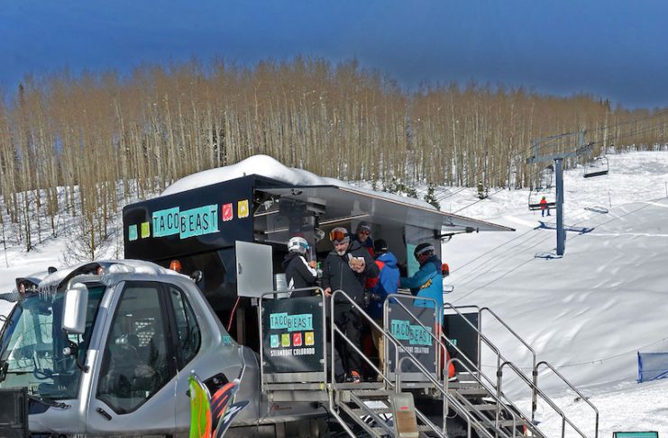 unique slopeside eats at Taco Beast at Steamboat