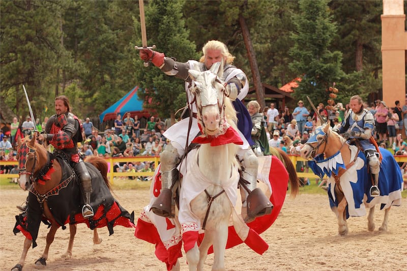 jousters at Colorado Renaissance Festival
