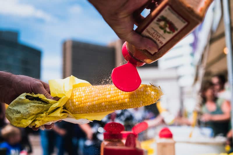 corn at taste of colorado festival