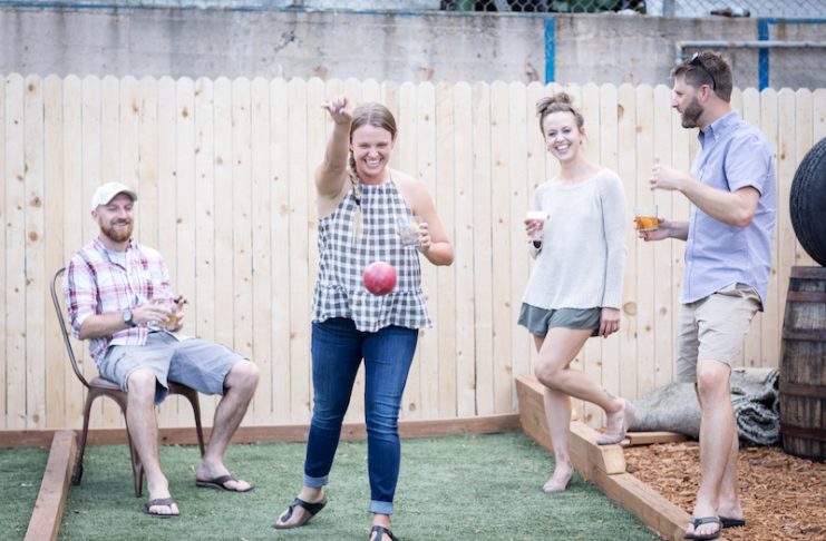 Bocce at Axe and the Oak Whiskey House