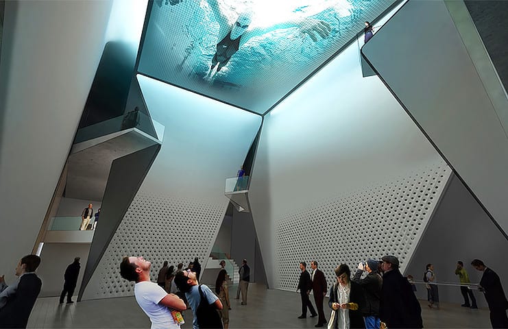 olympic museum atrium
