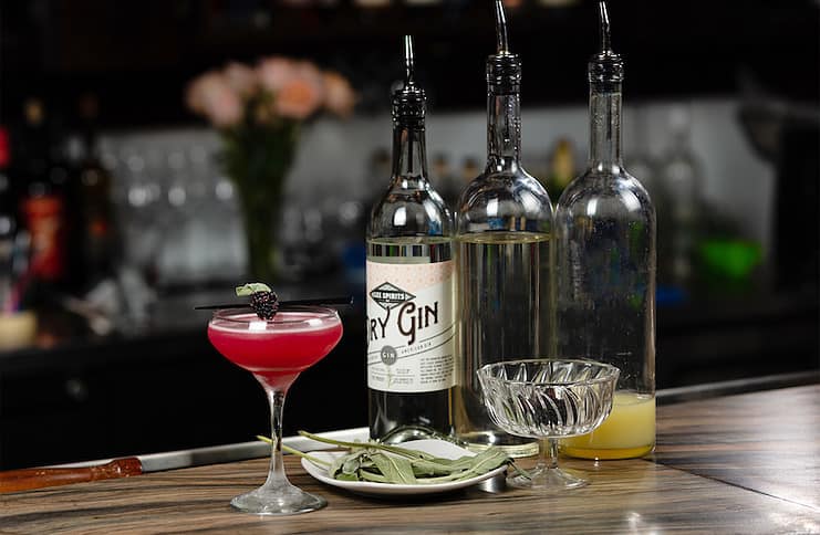 cocktail recipes Blackberry Sage Gimlet