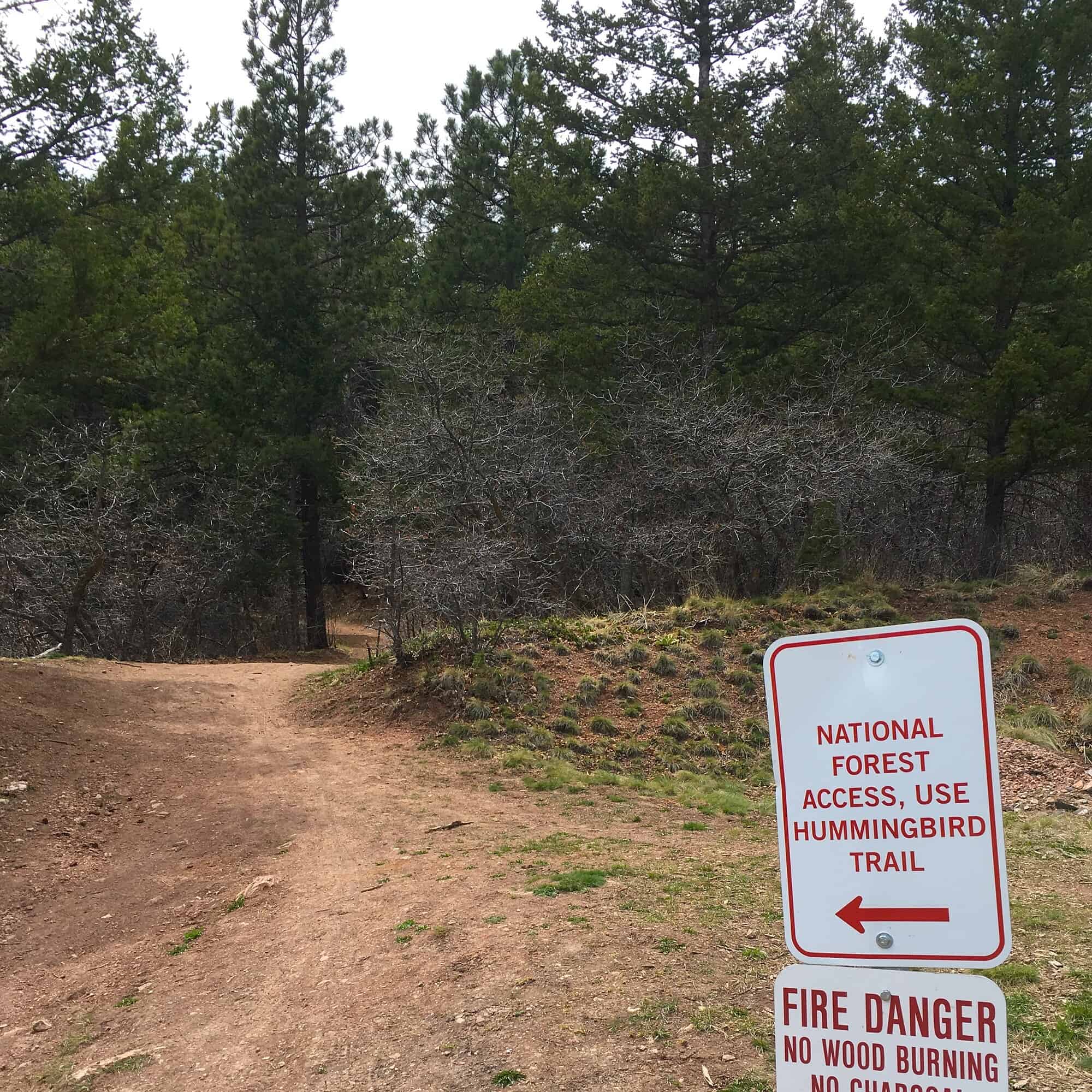 sign points to blodgett peak trail