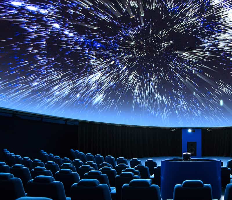 A spectacular fulldome digital projection at the planetarium