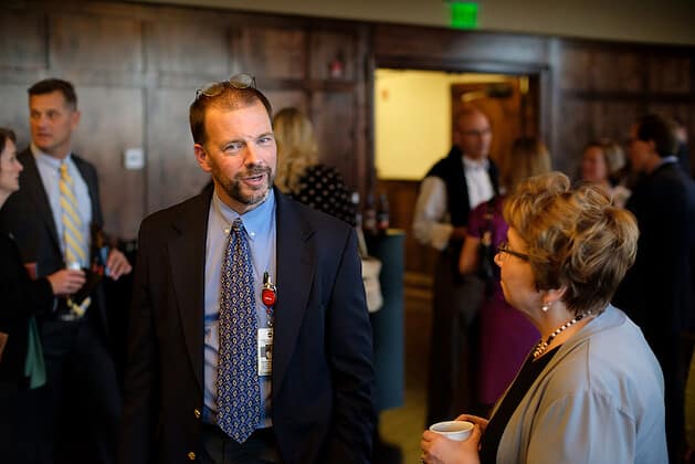 dr scott robinson at healthcare heroes awards dinner