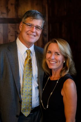 Dr. and Mrs. John Bealer at healthcare heroes awards dinner 2019
