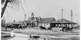 Haunted History of Colorado Springs, historic train depot with apparition added