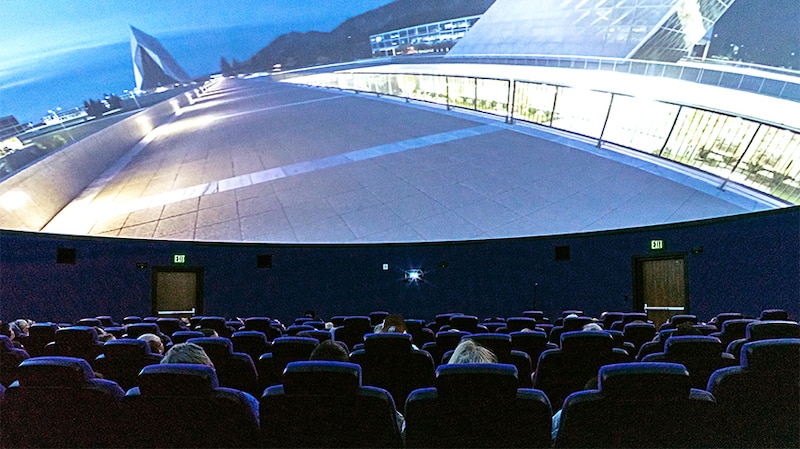 Inside the Air Force Academy's planetarium