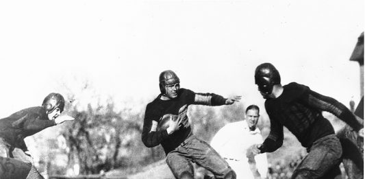 Dutch Clark the Flying Dutchman breaks tackles