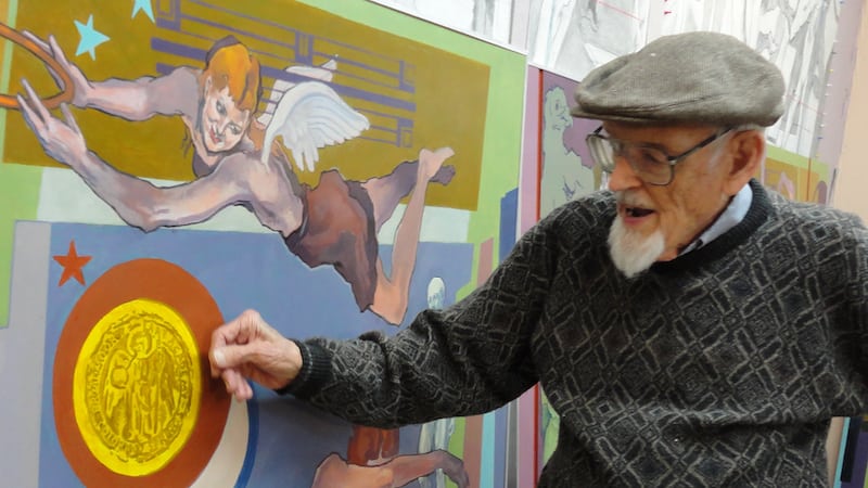 Rocky Mountain Women's Film Festival Art of the People Eric Bransby with his art