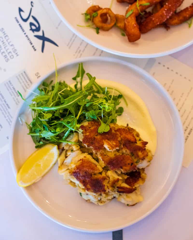 Lump blue crab cake at Jax Fish House & Oyster Bar, Colorado Springs