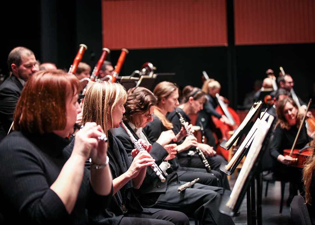 Musicians of the Colorado Springs Philharmoic perform in concert