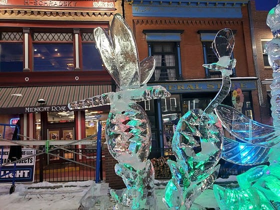 Another elaborate ice carving.
