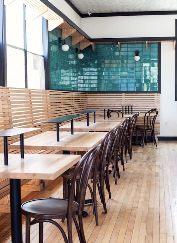 Interior at Stellina Pizza.