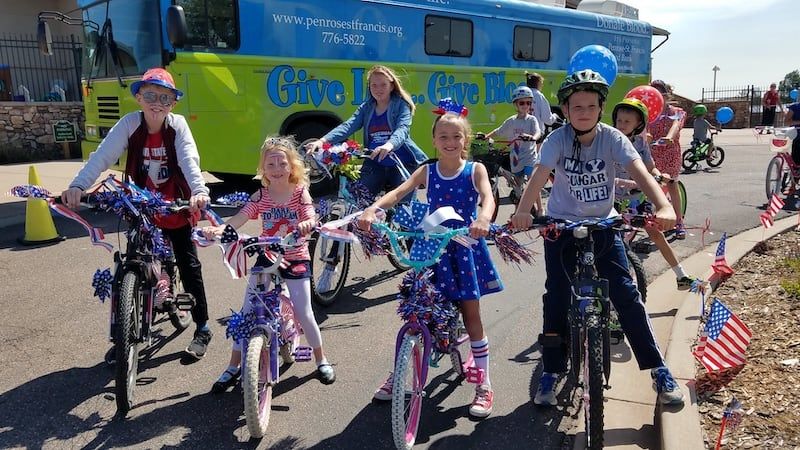 4th of July bike parade at Falcon Freedom Days