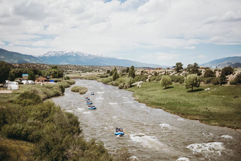 Arkansas River rafting scenery