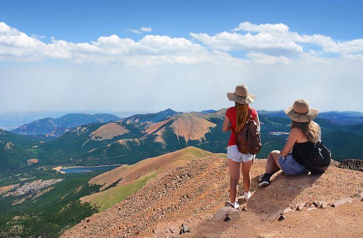 On top of Pikes Peak.