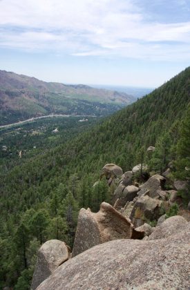 View of Ute Pass after climbing the initial incline. Photo by Claire Barber.