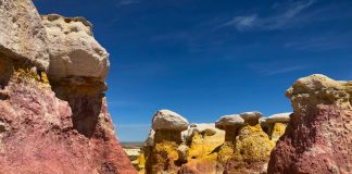 Sunny day at the Paint Mines Interpretive Park