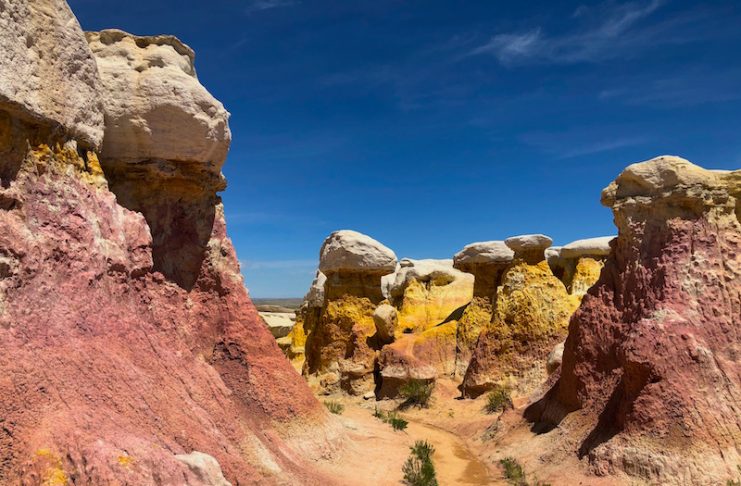 Sunny day at the Paint Mines Interpretive Park