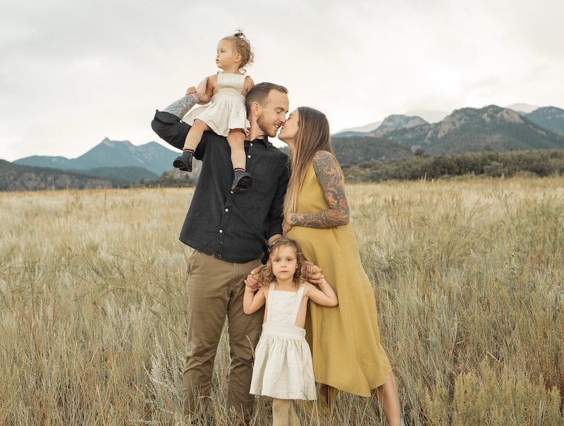 Family and maternity portrait by Brenna Skattebo