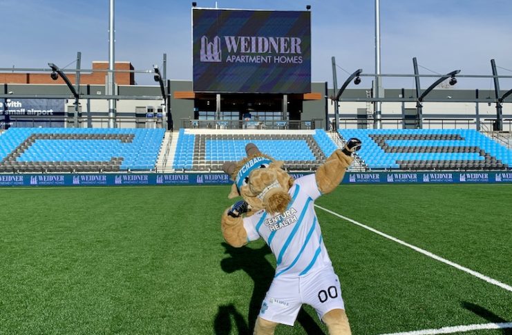 Ziggy is ready to open Weidner Field stadium for Switchbacks FC