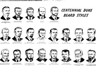 How to Celebrate a 150th Anniversary Vintage illustrations of Colorado Springs Centennial Dukes beard styles