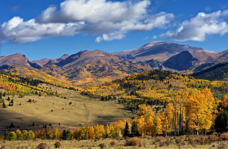 pikes peak in the fall