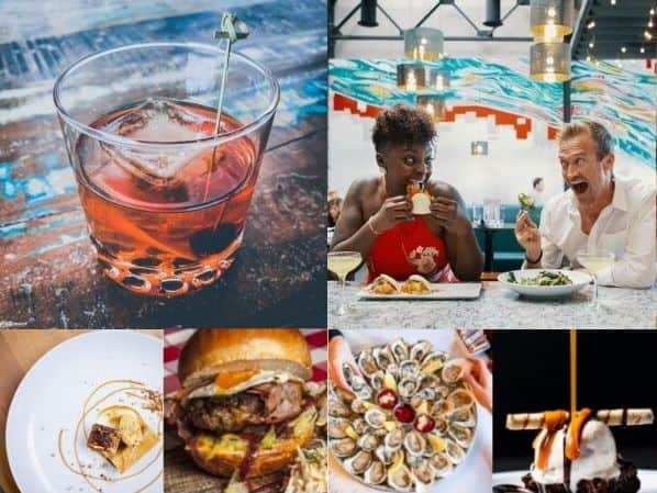 drinks and dishes from restaurants part of the Culinary Insider passport in Colorado Springs