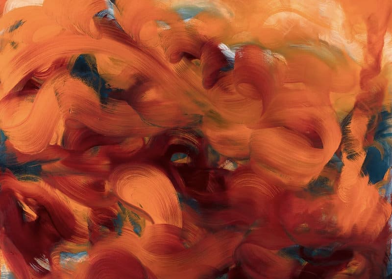 Karen Mosbacher painting for Chromesthesia, exhibition on display during Arts Month at Cottonwood Center for the Arts