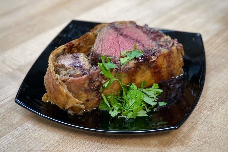 Beef Wellington made in a cooking class at The French Kitchen in Colorado Springs.
