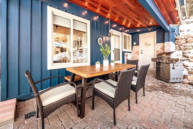 The side patio, just off of the dining room.