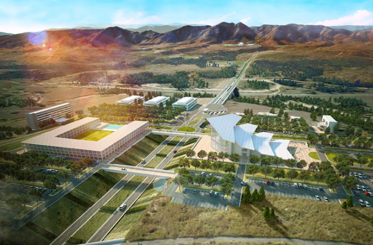 Air Force Academy Visitor Center rendering courtesy of the USAFA.