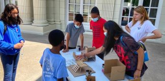 On the last day of camp, students showcased their designs and what they learned over the course of two weeks.