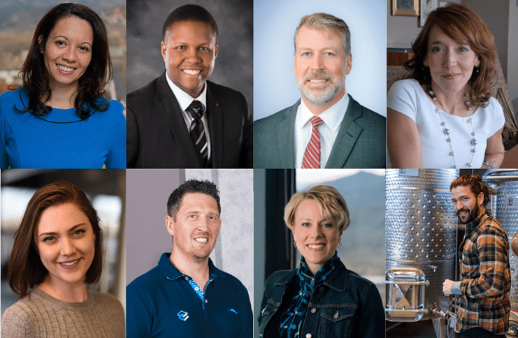 headshot collage of key leaders in the colorado springs job market