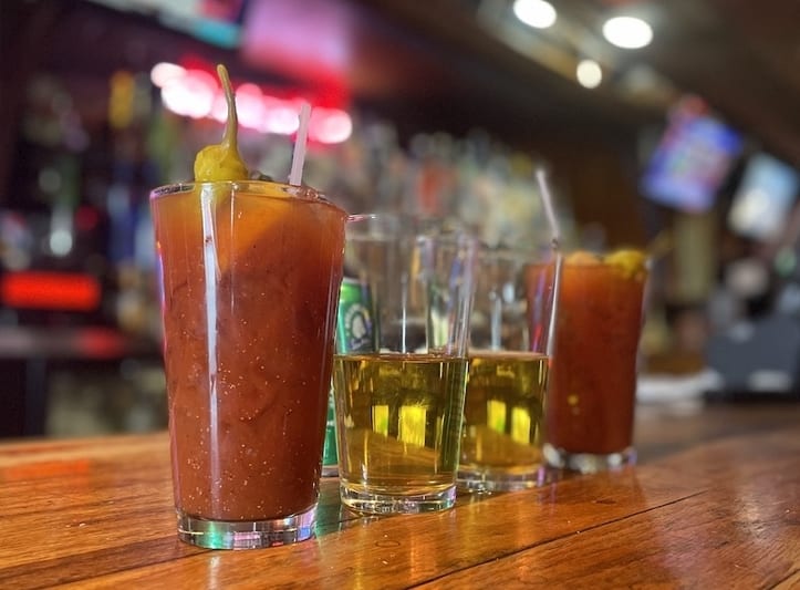 Bloody marys from O'Furry's. Photo by @bloodiesandbrunch.