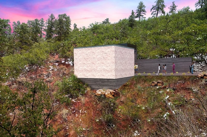 Rendering of Skyspace in Green Mountain Falls - HSE Architects of OKC